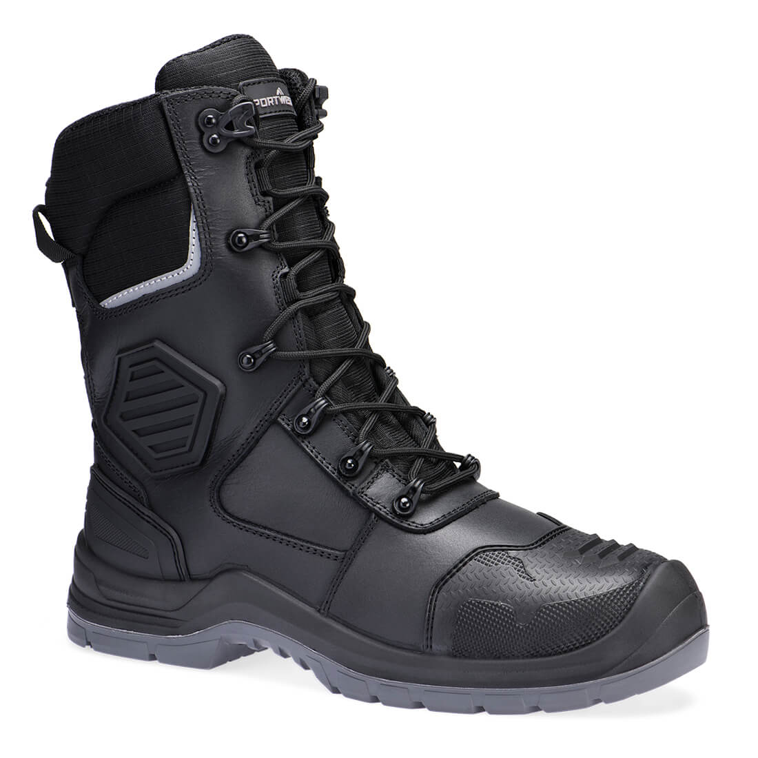 Skórzane buty kompozytowe S7L HRO M CI LG SC AN SR FO — Czarny