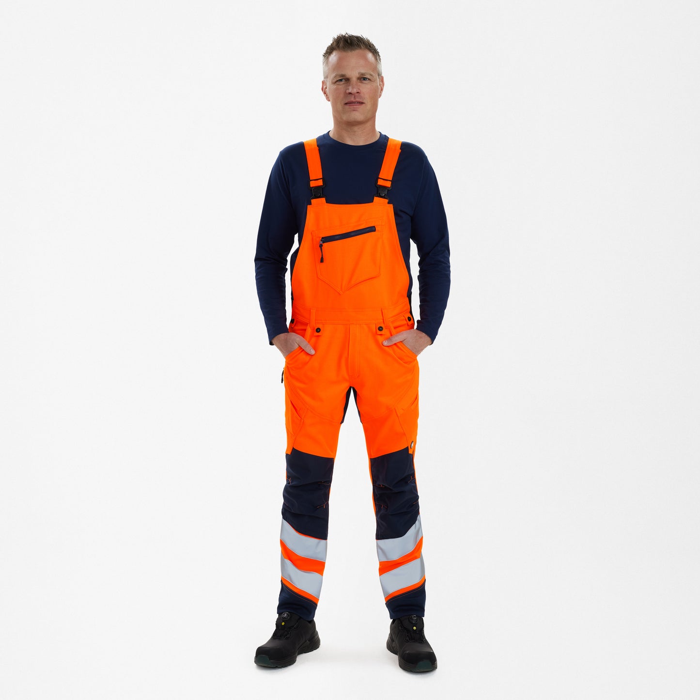 Safety Bib Overall with 2-way stretch