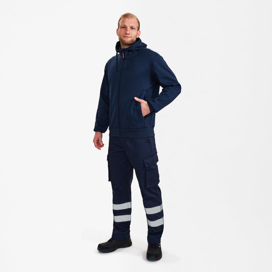 Verlängertes Kapuzen-Sweatshirt