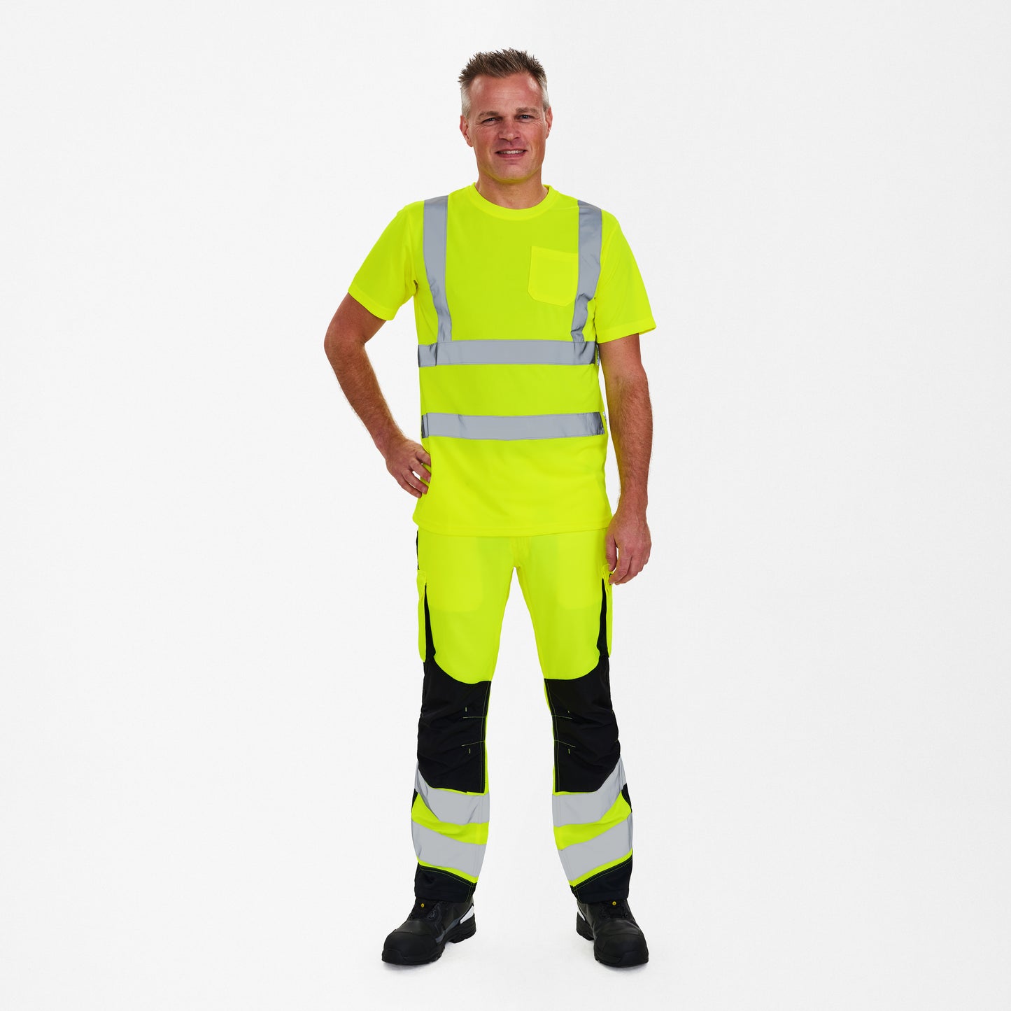 Safety T-shirt with chest pocket