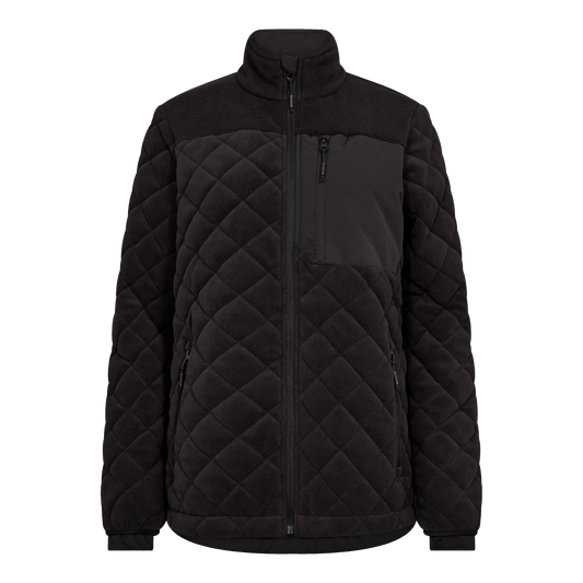 Gesteppte Damen-Fleecejacke