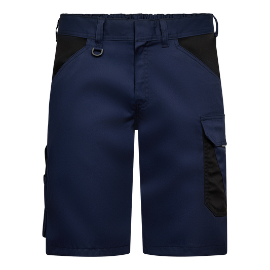 Venture Work Shorts with concealed button closure