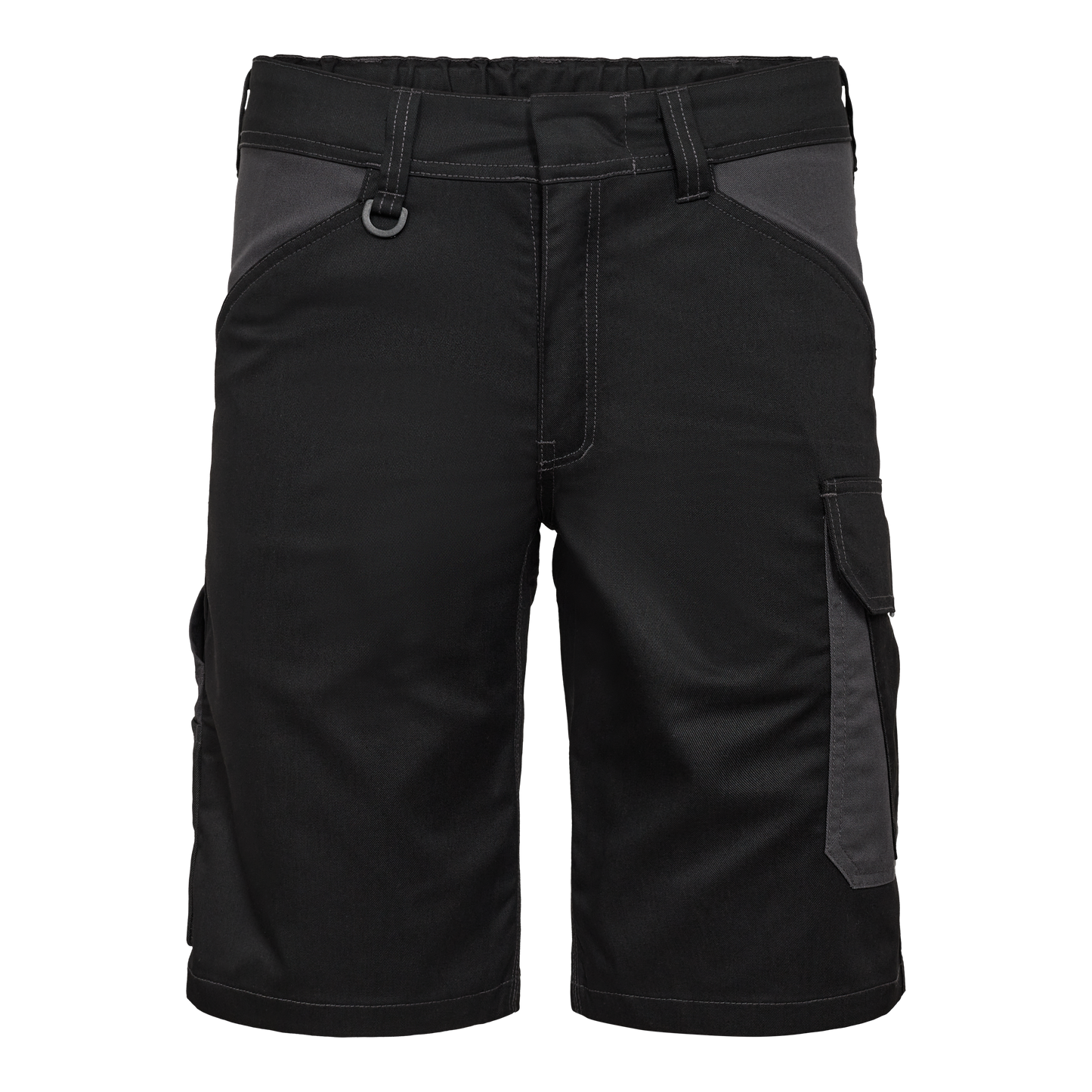 Venture Work Shorts with concealed button closure