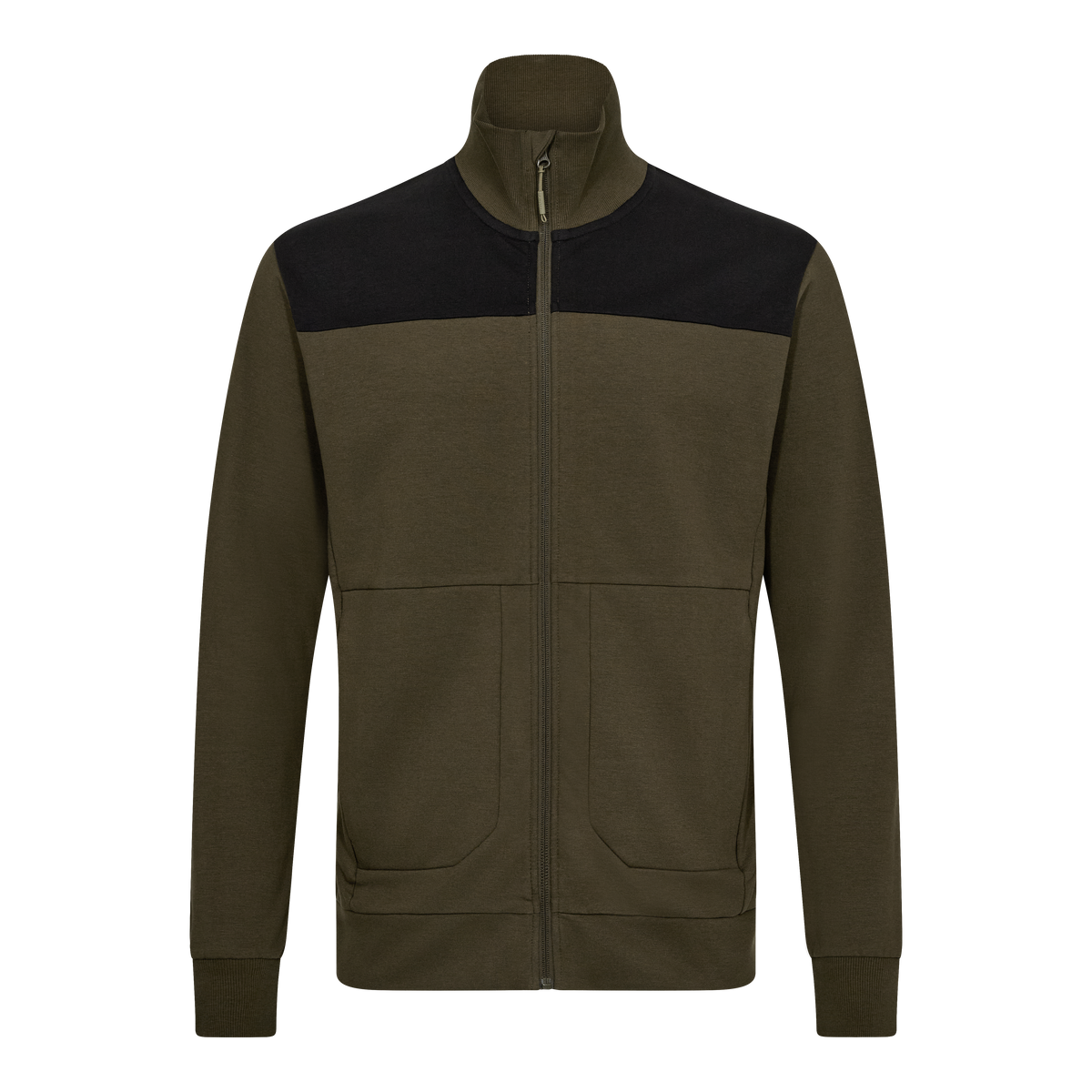 Entire Sweatcardigan mit Kragen
