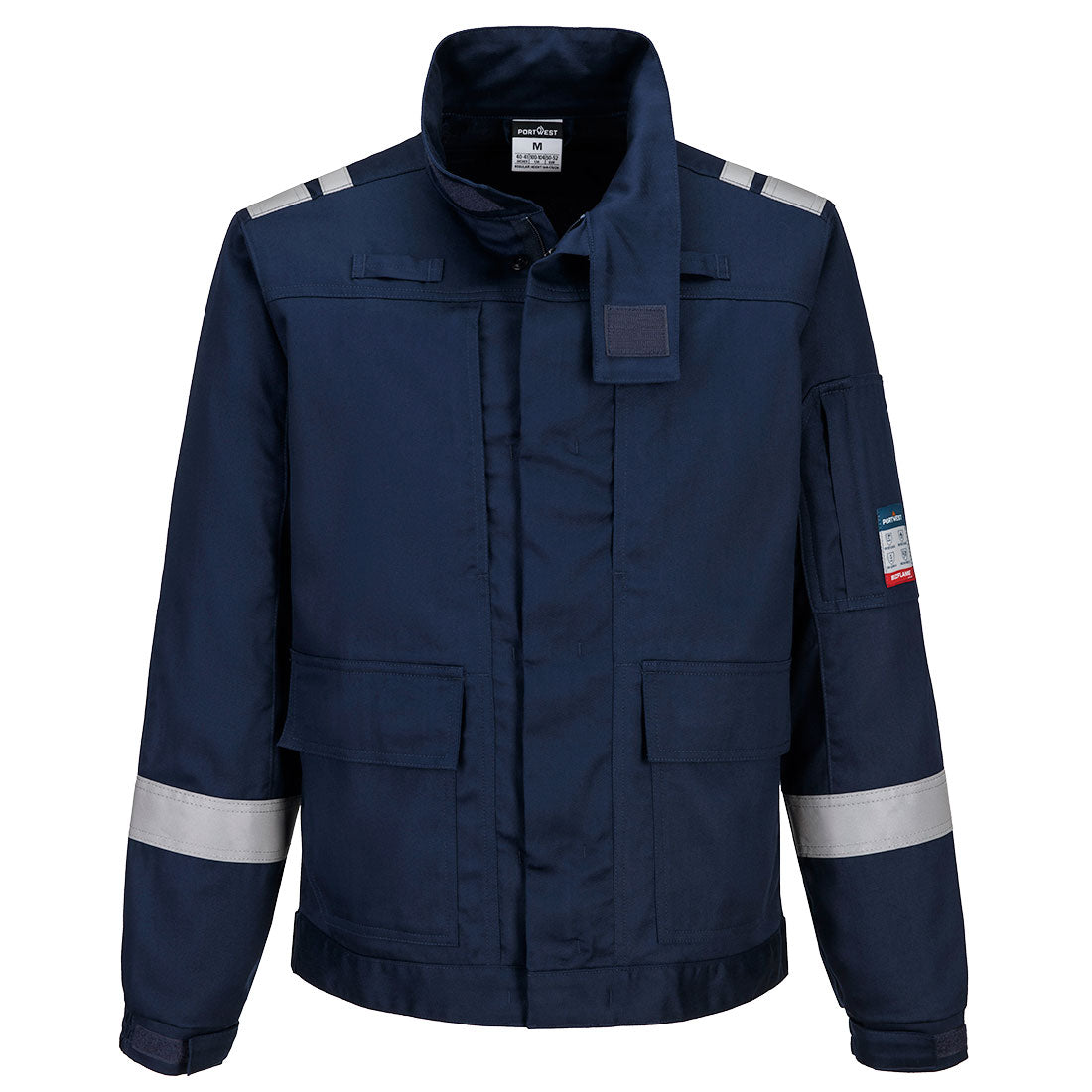 Lekka bluza trudnopalna Bizflame Work Stretch — Granatowy