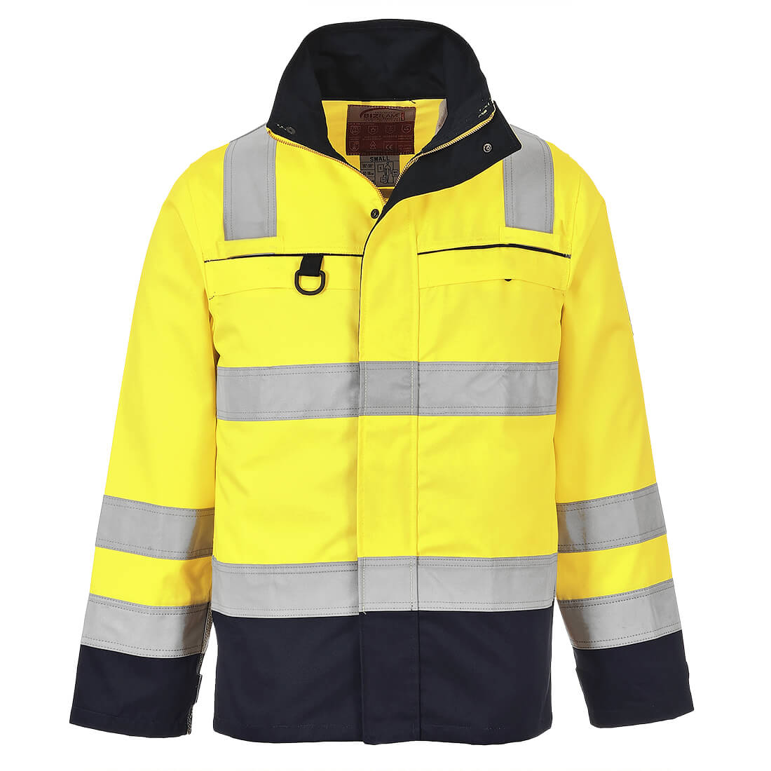 Bluza trudnopalna ostrzegawcza Multi-Norm — Żółty/Granatowy