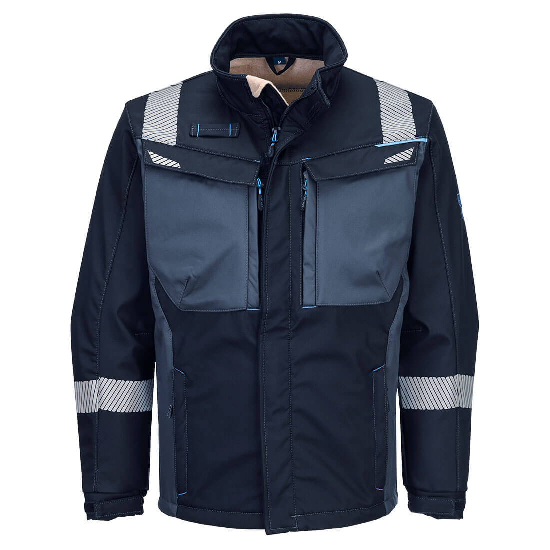 Trudnopalna kurtka multiochronna softshell WX3 Modaflame — Granatowy