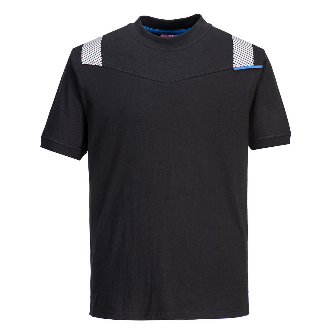 T-shirt trudnopalny i antystatyczny WX3 Modaflame — Czarny