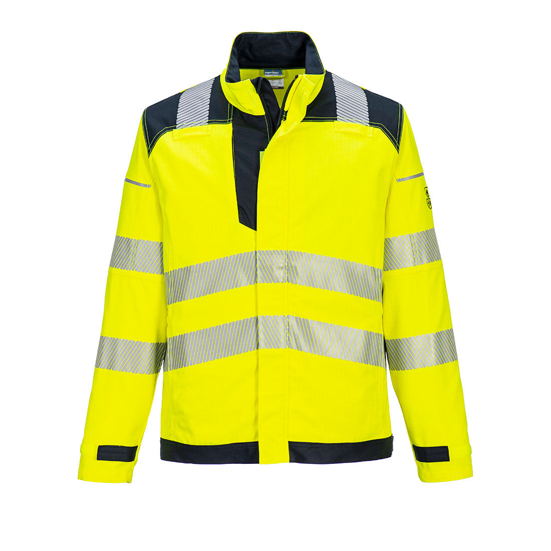 Trudnopalna bluza multiochronna Modaflame PW3 — Żółty/Granatowy