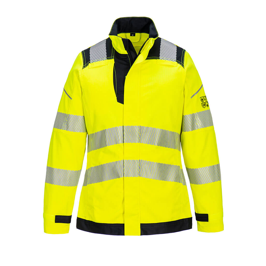 Trudnopalna bluza multiochronna damska Modaflame PW3 — Żółty/Czarny