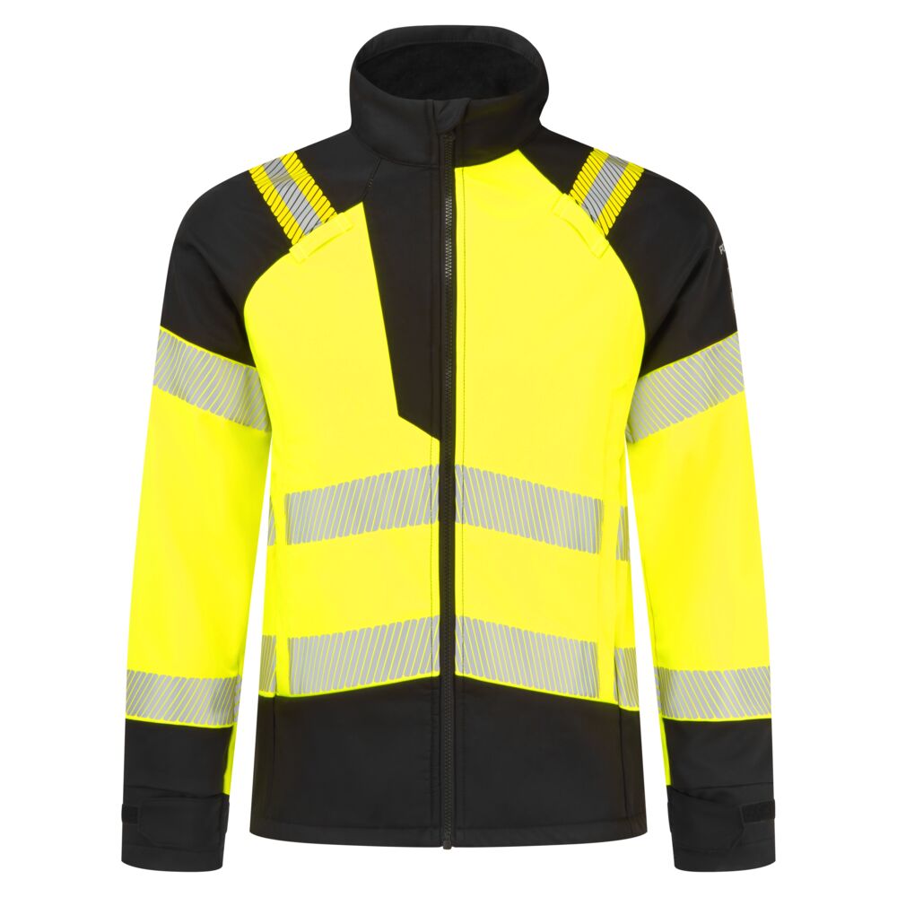 Kurtka multiochronna PW3 Modaflame Softshell — Żółty/Czarny