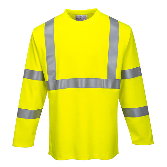 Flammenhemmendes und antistatisches Modaflame-Langarmshirt