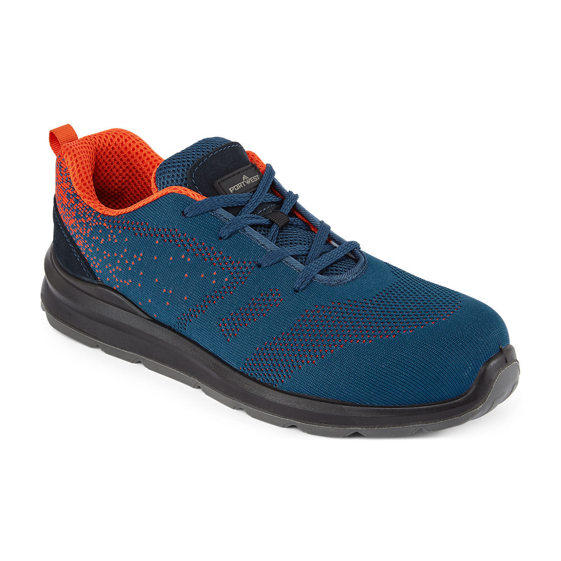 Półbut sportowy S1P FO SR — Niebieski/Pomara