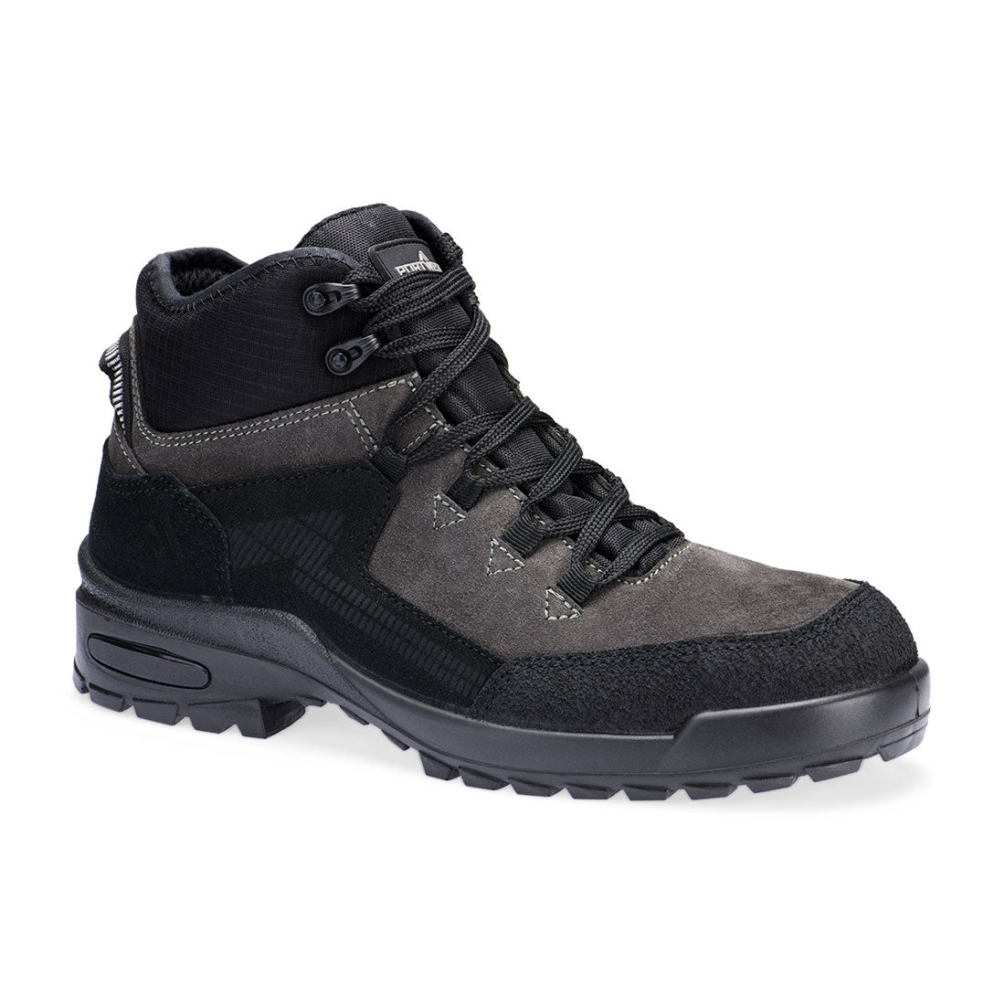 Buty zamszowe S3L CI FO SR — Czarny/Szary