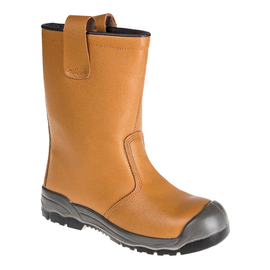 Skórzane buty Steel Action S1P SR — Jasnobrzowy