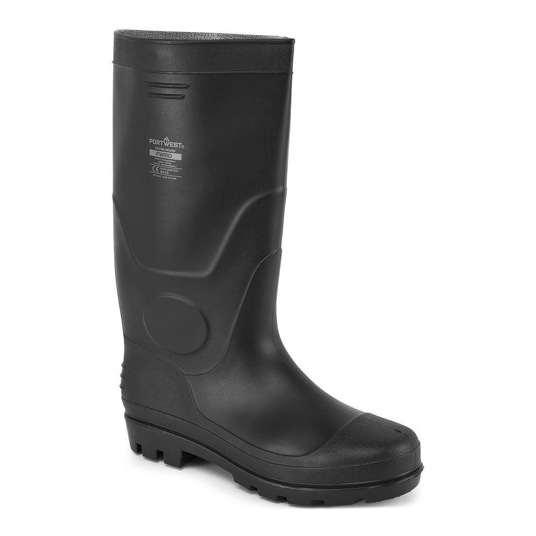 Kalosze robocze z PVC klasa 04 — Czarny