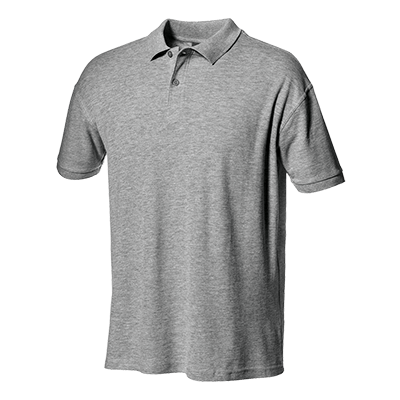 SIRFLEX polo shirt, MELANGE GREY