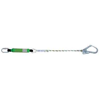 Lanyard with energy absorber