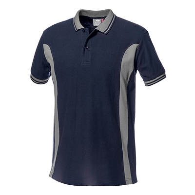 LUNA polo shirt, BLUE/PEARL