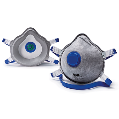 High-eff respirator FFP2NR carbon w/v