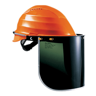 MESH face shield helmet polycarb green