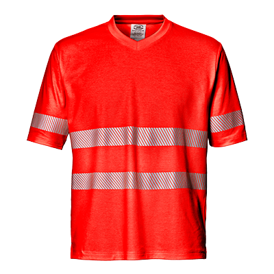 STRETCH LIGHT MISTRAL t-shirt, HI-VIS RED