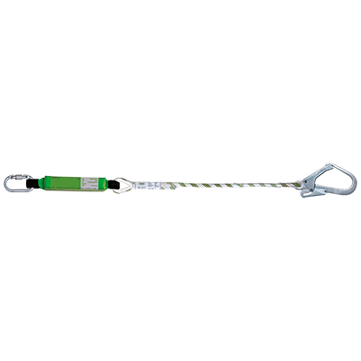 Lanyard with energy absorber
