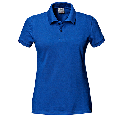 PIQUET ladies' s/sleeve polo shirt, ROYAL