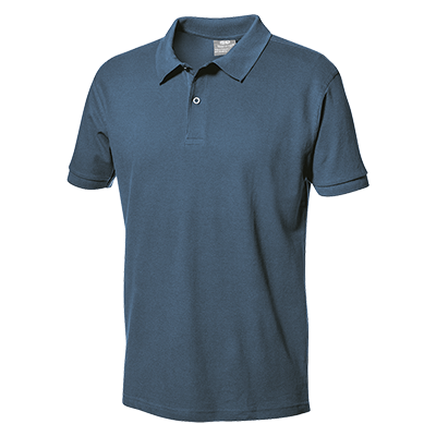 PIQUET short sleeve polo shirt, PETROLEUM BLUE