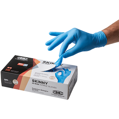 SKINNY glove (Box 100 pcs), LIGHT BLUE