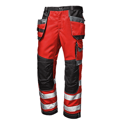 RUSH trousers, HI-VIS RED