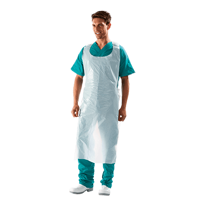 POLIETIL tunic (box 50 pcs), WHITE