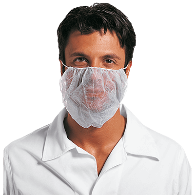 POLIFILM face cover (1000 pcs), WHITE