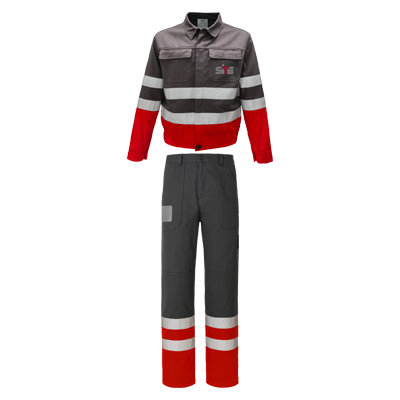 SITE BWS suit, GREY/RED
