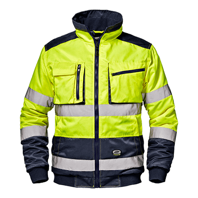 MORGAN blouson, HI-VIS YELLOW/BLUE