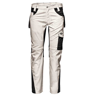 FUSION trousers MASSAUA, WHITE/ANTHRACITE