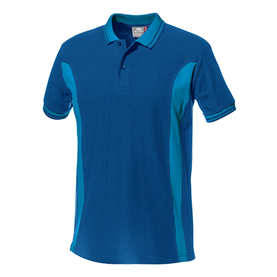 LUNA polo shirt, ROYAL/LIGHT BLUE