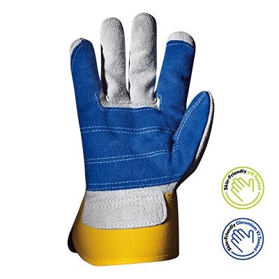 REUNION glove, GREY/BLUE