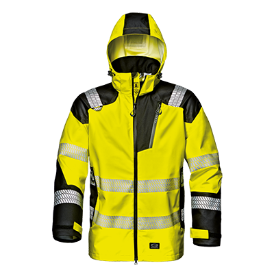 STORM RUSH jacket, HI-VIS YELLOW/BLACK