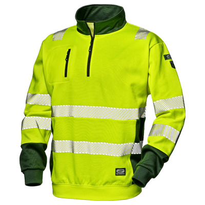 FUNNY sweatshirt, HI-VIS YELLOW/GREEN