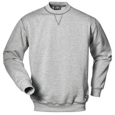 SIRFLEX round neck sweatshirt, MELANGE GREY