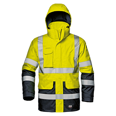 MICROLINES COMPLEX jacket, HI-VIS YELLOW/BLUE