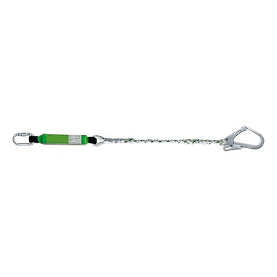 Energy absorbing double twisted rope
