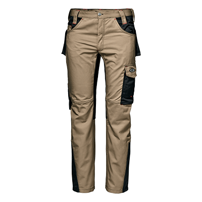 FUSION trousers MASSAUA, KHAKI/BLACK