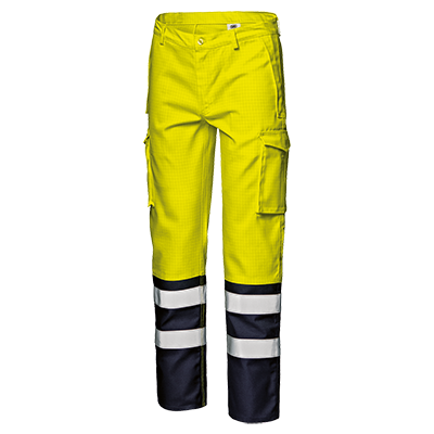 SUPERTECH trousers, HI-VIS YELLOW/BLUE