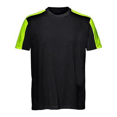 MOON t-shirt, BLACK/YELLOW
