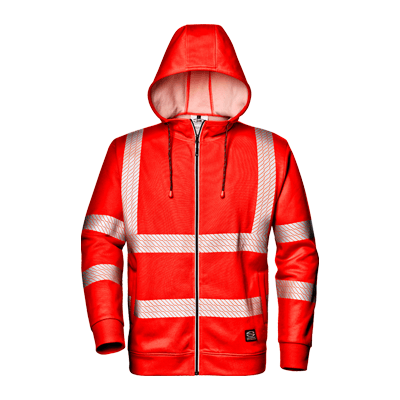 CIRCUS sweatshirt, HI-VIS RED