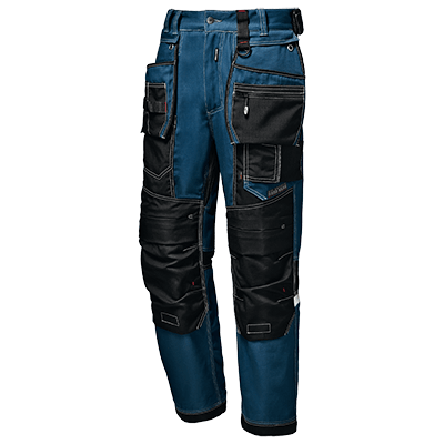 Heavy trousers CANVAS, PETROLEUM BLUE