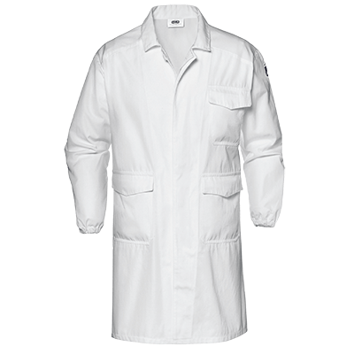 TEFLON lab coat, WHITE