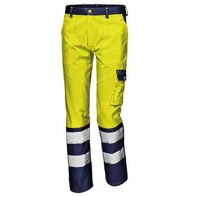 MISTRAL COLOR trousers, HI-VIS YELLOW/BLUE
